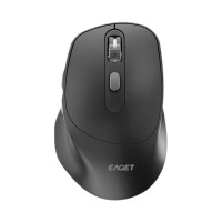 忆捷(EAGET)无线蓝牙三模鼠标 YS21 商务办公经典 USB接口即插即用 TYPE-C快速充电 个