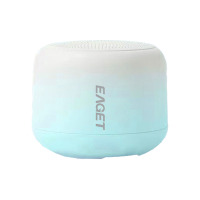 忆捷(EAGET)蓝牙音箱 EK01 360度环绕立体声震撼低音音效 蓝牙V5.1播放小巧便携迷你 蓝色 个