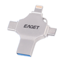 忆捷(EAGET) U盘 CF12-256G 苹果安卓type-c四合一U盘 个