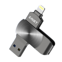 忆捷(EAGET)苹果U盘 i66Plus-64G USB3.0 Lightning接口手机电脑两用优盘 个