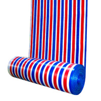 铁驰 彩条布 加厚双面覆膜 4*50米