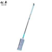 松丰 不锈钢加长棉绒不掉毛拖把墩布干湿两用拖布平板拖把 42cmX145cm /把