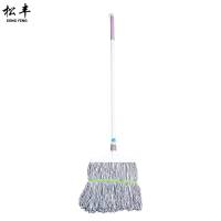 松丰 不锈钢加长棉线不掉毛拖把墩布干湿两用大号拖布棉拖拖把166cmX30cm/把
