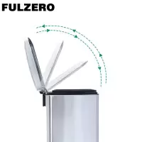 FULZERO 不锈钢垃圾桶 30L/个