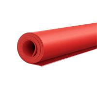 鑫迈凯斯 高压绝缘橡胶板 红色防滑耐震地垫厚10mm[1*2米]35KV卷