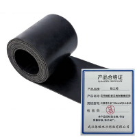 铁工邦 夹布橡胶板夹线耐磨橡胶垫 三层布1米*10mm约2.6米长 卷