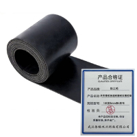 铁工邦 夹布橡胶板超耐磨耐压橡胶垫 1米宽8mm厚4层布 米