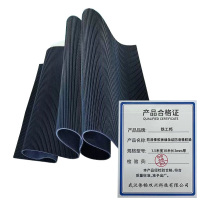 铁工邦 防滑橡胶板细条纹防滑橡胶垫 1.5米宽10米长3mm厚 卷