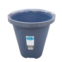 松丰 垃圾桶带压圈纸篓塑料垃圾筐收纳桶 25cm*26.5cm /个