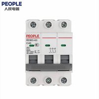 人民电器(PEOPLE)空气开关家用断路器总闸短路保护 RDB5-63 C型 3P 40A 个