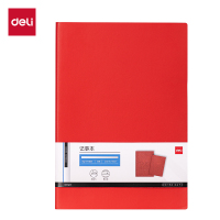 得力DP401皮面本16K-80张(红色)(本)