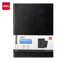得力DP404办公皮面本25K-160张(黑色)(本)