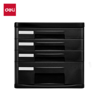 得力DP535四层文件柜(黑)(只)