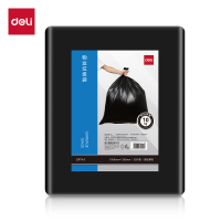 得力DP741清洁劳保-垃圾袋平口平底100*120cm(黑)(50只/包)