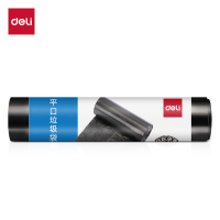 得力DP739清洁劳保-垃圾袋平口八角底60*80cm(黑)(10只/卷)