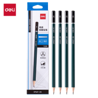 得力DP601-2B绿色六角杆书写铅笔2B(混)(12支/盒)