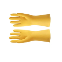 松丰 加厚橡胶手套牛筋手套 30cm*13.5cm(黄色) 副