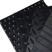 铁工邦 防滑橡胶板圆点防滑橡胶垫 1.5米宽10米长5mm厚 卷