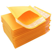 海斯迪克 HKW-136加厚气泡信封袋黄色牛皮纸气泡袋 11*13+封口4cm 1400个