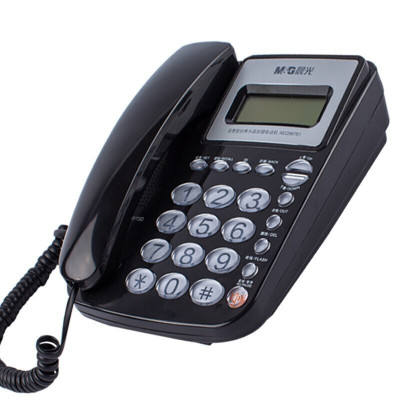 晨光 黑色普惠型经典水晶按键电话机AEQ96761A 一台