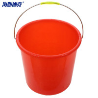 海斯迪克 HK-628 红色水桶(10个)加厚铁提手清洁塑料胶水桶