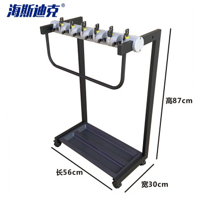 海斯迪克 HK-7012 烤漆带锁雨伞架 酒店超市银行雨伞架 便民雨伞收纳架 6头