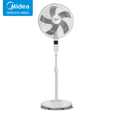 美的(Midea)落地扇家用立式遥控五叶节能定时预约摇头强风升降电风扇 FSA40XDR