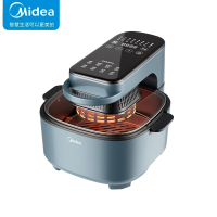 美的(Midea)空气炸锅家用多功能少油烟无油热风循环煎炸锅薯条机早餐机6升控温定时大容量空气炸锅 KZC6087