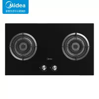 美的(Midea)双眼燃气灶 一级能效 4.2KW火力 钢化玻璃面板 JZT-Q60G 标准安装
