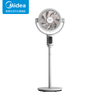 美的(Midea)电风扇空气循环扇卧室节能省电台式落地扇家用变频FGD25SDV白色双层扇叶(语音+APP控制)