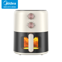 美的(Midea)空气炸锅多功能定时定温无油煎炸锅大容量不粘锅易清洗薯条机电炸锅2-5人使用MF-KZE459X9BD
