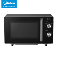 美的(Midea)家用微波炉700W微波五档火力快速解冻双旋钮玻璃大平板18L易清洁 PM1A1