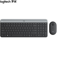 罗技(Logitech)MK470无线超薄键鼠套装 黑色