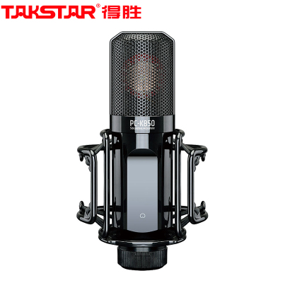 得胜(TAKSTAR)PC-K850电容麦克风 电脑K歌录播 主播直播录音喊麦 人声主播推荐电容话筒黑