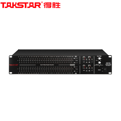 得胜(TAKSTAR)EQ3102均衡器 31波段立体声带重低音输出 信号削波控制 轻巧耐用