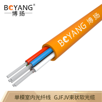 博扬(BOYANG)BY-GJFJV-4B14芯单模室内光纤9/125GJFJV束状软光缆110米可定制长度