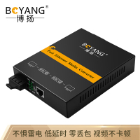 博扬(BOYANG)BY-NF511S百兆双纤单模光纤收发器光电转换器防雷SC接口25公里内置电源