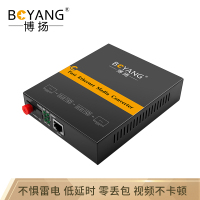 博扬(BOYANG)BY-NF113A百兆单模单纤光纤收发器光电转换器防雷FC接口25公里内置电源