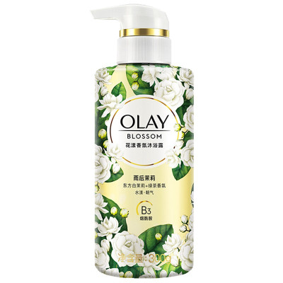 玉兰油(OLAY)花漾香氛沐浴露雨后茉莉300克 6瓶装