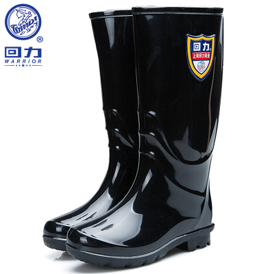 回力雨鞋女士雨靴水鞋时尚高筒防水胶鞋套鞋 HXL863 黑色35-40码