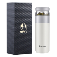 特美刻(TOMIC) TW60020 茶水分离保温杯 灰白色 520ML