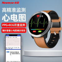 纽曼(Newmine)D6-健康智能手表心率心电图高血压心脏检测仪中老年男女健身睡眠体温报警蓝牙手环