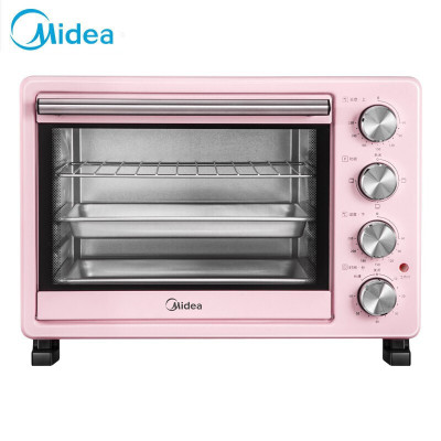美的(Midea) 家用多功能电烤箱 25升 上下独立控温 含钛加热管 PT25A0