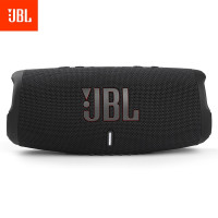 JBL CHARGE5 音乐冲击波五代便携式蓝牙音箱 黑色 低音炮 户外防水防尘音箱 桌面音响 增强版赛道扬声器