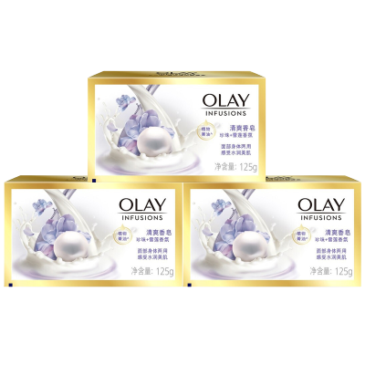 OLAY玉兰油莹亮清爽沐浴香皂125g/块 10块装