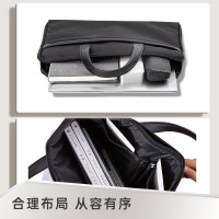 得力63751公文包 商务职业文件袋事务包/涤纶手提包(黑色)