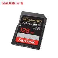 闪迪(Sandisk)128GB 至尊超高速SD卡读200MB/s写90MB/s相机内存卡存储卡V30 U3支持4K录制