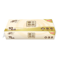 清风原木纯品无芯卷纸卫生纸厕纸3层10卷750g/提*3提 B02B7MC1