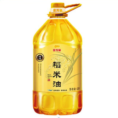 金龙鱼精选稻米油5L/瓶 米糠油大米油食用油5升装
