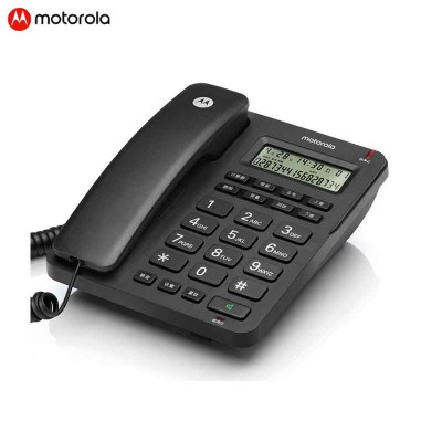 摩托罗拉(Motorola) CT210C有绳板机固话家用办公商务电话机座机 黑色